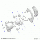 SPORTSMAN 850 HIGH LIFTER Brakes, front caliper - a20sxn85a8  /  ca8 (c10221...