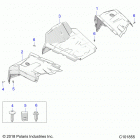 ACE 150 EFI MD WHITE Body, front fenders - a20hab15n2 (c101855)