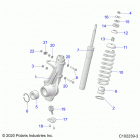 SPORTSMAN 570 TOURING EPS EU 3PC (A21SDE57K4) Suspension, front strut - a21sde57k4 (c102239-3)