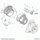 SPORTSMAN 850 TOURING 48 Body, clutch cover - a21sye85a9  /  cap (c102273-3...