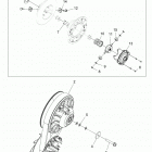 SCRAMBLER XP 1000 55 Drive train, secondary clutch - a21sge95fk  /  s95...