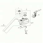 OUTLAW 110 Body, fuel tank asm. - a20yak11b7  /  b6  /  n7  /...