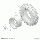 SPORTSMAN 450 HO EPS (A21SEE50A1/A5/CA1/CA5) Wheels, front tire - a21see50a1  /  a5  /  ca1  / ...