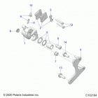 OUTLAW 70 Brakes, calipers, rear - a21hbb07a3  /  a7  /  b3 ...