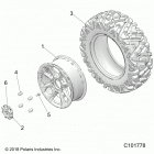 SPORTSMAN XP 1000 55 Wheels, front - a21sle95fg  /  s95cg  /  s95fg (c1...