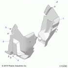 SPORTSMAN XP 1000 55 Body, front mud guards - a21sle95fg  /  s95cg  /  ...