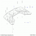 SPORTSMAN 570 UTILITY (A21SEG57A1/A3/A5) Body, rear rack - a21seg57a1  /  a3  /  a5 (c02114...