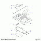 SCRAMBLER XP 1000 55 Body, storage, rear - a21sge95fk  /  s95ck  /  s95...