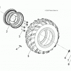 SPORTSMAN 110 Wheels, rear - a20yaf11b5  /  n5 (49atvwheelrear07...