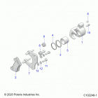 SPORTSMAN 570 EPS EU 3PC (A21SEE57K2) Brakes, brake caliper, front - a21see57k2 (c102248...