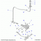 SCRAMBLER XP 1000 55 Brakes, brake pedal and master cylinder - a21sge95...