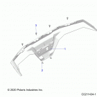 SPORTSMAN 570 (A21SEA57A1/A3/A5/A7/A9) Body, rear bumper - a21sea57a1  /  a3  /  a5  /  a...