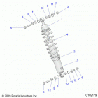 SPORTSMAN XP 1000 55 Suspension, front shock mounting - a21sle95fg  /  ...