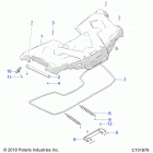 SPORTSMAN 570 EPS EU 3PC Body, storage, front - a20see57k1 (c101878)