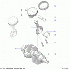 SCRAMBLER XP 1000 55 Engine, crankshaft and piston - a20sge95ak (c10143...
