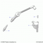 SPORTSMAN 570 HUNTER PACKAGE (A21SHD57A9) Electrical, ignition coil, wire and spark plug - a...