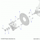 SPORTSMAN 450 HO EPS (A21SEE50A1/A5/CA1/CA5) Suspension, front hub and brake disc - a21see50a1 ...