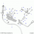 SPORTSMAN XP 1000 55 Brakes, brake pedal and master cylinder - a21sle95...