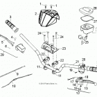 PHOENIX 200 Steering, handlebar - a20yap20a4  /  n4 (49atvhand...
