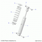 SPORTSMAN 850 TOURING 48 Suspension, shock, rear - a21sye85a9  /  cap (c021...