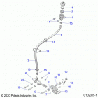 SPORTSMAN 570 EPS EU 3PC (A21SEE57K2) Brakes, brake pedal and master cylinder - a21see57...