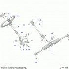 ACE 150 EFI MD WHITE Steering, steering asm. - a20hab15n2 (c101863)