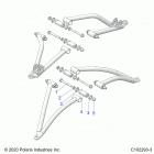SPORTSMAN 570 HUNTER PACKAGE (A21SHD57A9) Suspension, a-arm mounting - a21shd57a9 (c102293-3...