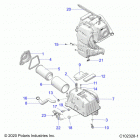 SPORTSMAN 850 TOURING 48 Engine, air intake - a21sye85a9  /  cap (c102328-1...
