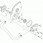 PROWLER 500 RED [U2019PAK4CUSR] Water pump assembly [104265]