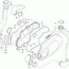 WILDCAT XX XT EPS CA WHITE/CHARCOAL [U2019RGX1PCAW] Belt cooling and clutch cover assembly [302841]