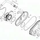 CUV82 EPS CA YELLOW [U2020M4V2PCAA] Belt cooling and clutch cover assembly [302875]