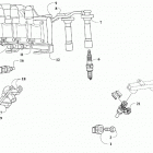 CUV82 EPS CA YELLOW [U2020M4V2PCAA] Fuel rail, coils, and sensors [302901]