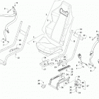 WILDCAT XX XT EPS CA WHITE/CHARCOAL [U2019RGX1PCAW] Seat and seat belt assembly [303249]