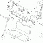 PROWLER 500 RED [U2019PAK4CUSR] Rops and seat assembly [302644]