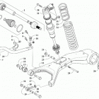 WILDCAT XX XT EPS CA WHITE/CHARCOAL [U2019RGX1PCAW] Rear suspension assembly [303391]