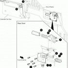 STAMPEDE 4 Door latch - rear door