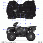 SPORTSMAN 450 HO EPS Body, decals - a20see50a1  /  a5  /  ca1  /  ca5 (...