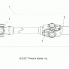 SPORTSMAN 450 HO EPS (A20SEE50A5) Drive train, front prop shaft - a20see50a5 (49atvs...