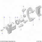 SPORTSMAN XP 1000 48 Brakes, front caliper - a20sxz95ag  /  cag (c10173...