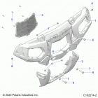 SPORTSMAN XP 1000 TOURING 48 Body, front bumper and mounting - a20sye95kh (c102...