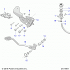 SPORTSMAN XP 1000/XP Brakes, brake pedal and master cylinder - a20sxd95...