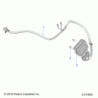 SPORTSMAN 570 6X6 (A20S6E57A1) Electrical, voltage regulator and mounting - a20s6...