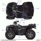 SPORTSMAN 850 48 Body, decals - a20sxz85af  /  ap  /  caf  /  cap (...