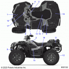 SPORTSMAN XP 1000 S 55 Body, decals - a20slz95ae (900132-01)
