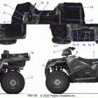 SPORTSMAN 570 X2 Body, decals - a20swe57a1  /  3a1 (900130-01)