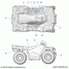 SPORTSMAN 450 HO (A20SEA50A1/A5/CA1/CA5/E50A1/CA1/CA5) Body, decals -  a20sea50a1  /  a5  /  ca1  /  ca5 ...