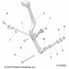 SCRAMBLER 1000XP 55 Drive train, gear selector - a20sge95ak (c101503)