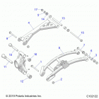 SPORTSMAN 1000 XP 48 (A20SXD95A9/E95AG) Suspension, rear control arms - a20sxd95a9