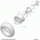 SPORTSMAN 850/LE 48 Wheels, rear and hub - a20sxa85a1  /  a7  /  ca1  ...