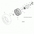 SPORTSMAN XP Wheels, front and hub - a20sye95ad  /  cad [100073...